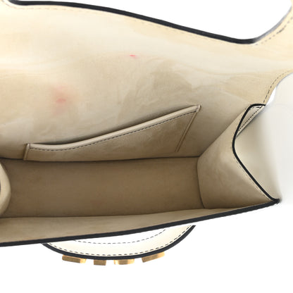 Christian Dior Smooth Calfskin Dio(r)evolution Flap Clutch Off White 4 of 12