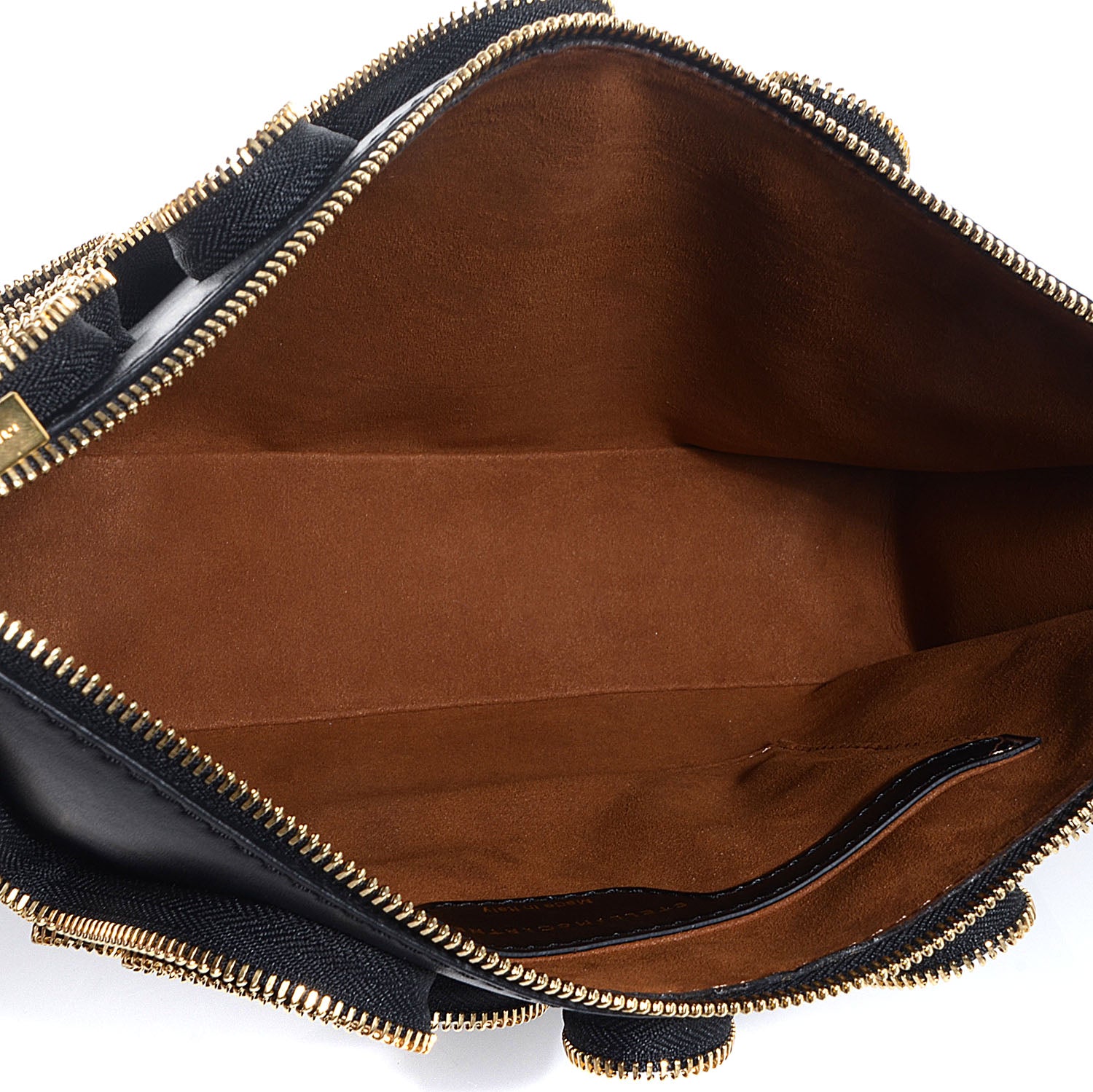Stella McCartney Faux Nappa Cavendish Zipper Clutch Black 5 of 9