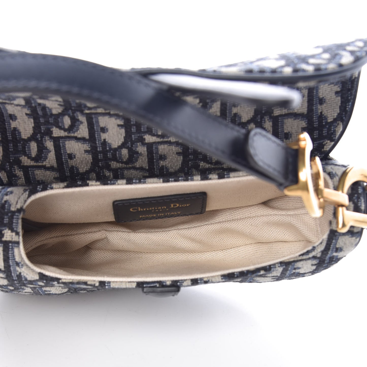 Oblique Mini Saddle Bag Blue