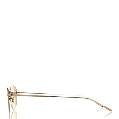 Oliver Peoples Titanium Oval Sunglasses OV1347ST Gold 3 of 7