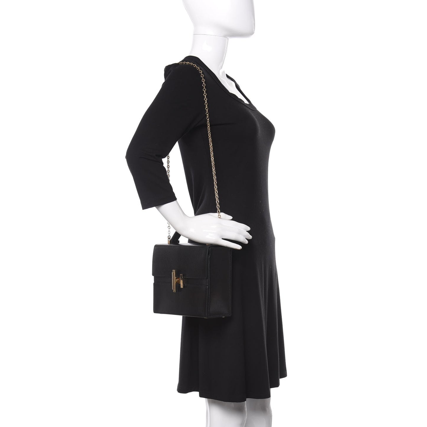Chevre Chamkila Cinhetic Boxy Top Handle Bag Black
