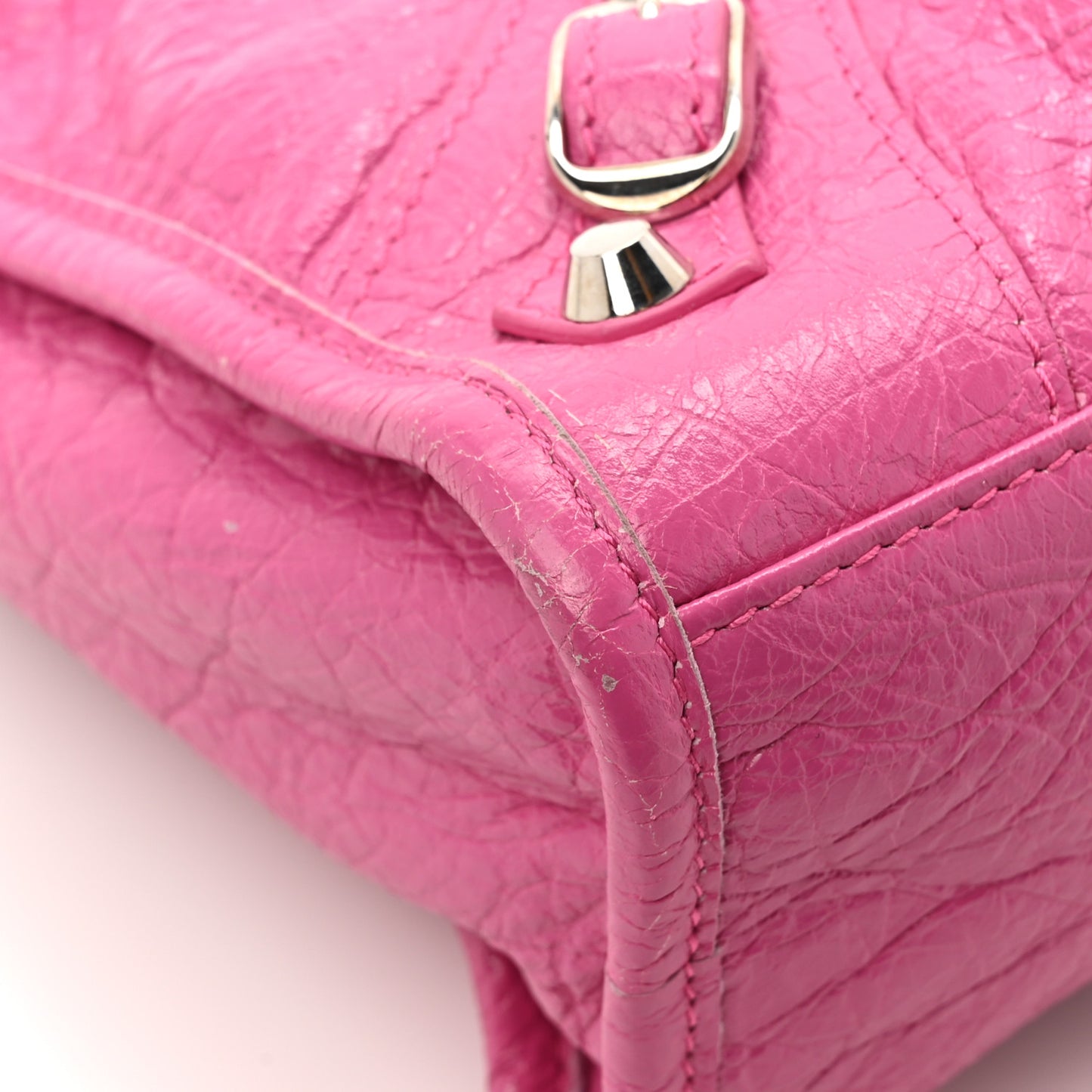 Agneau Classic Silver Hardware S City Flamingo