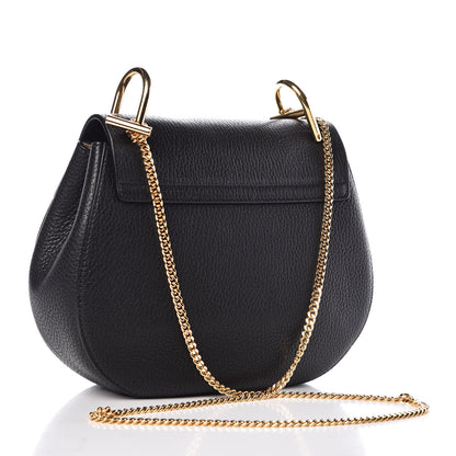 Chloe Grained Lambskin Drew Shoulder Bag Black 3 of 9