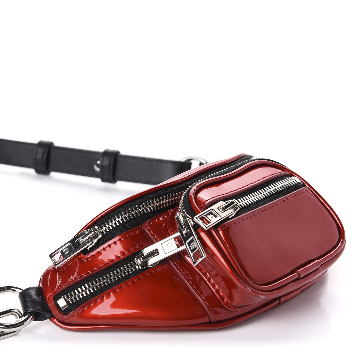 Patent Attica Mini Belt Bag Red