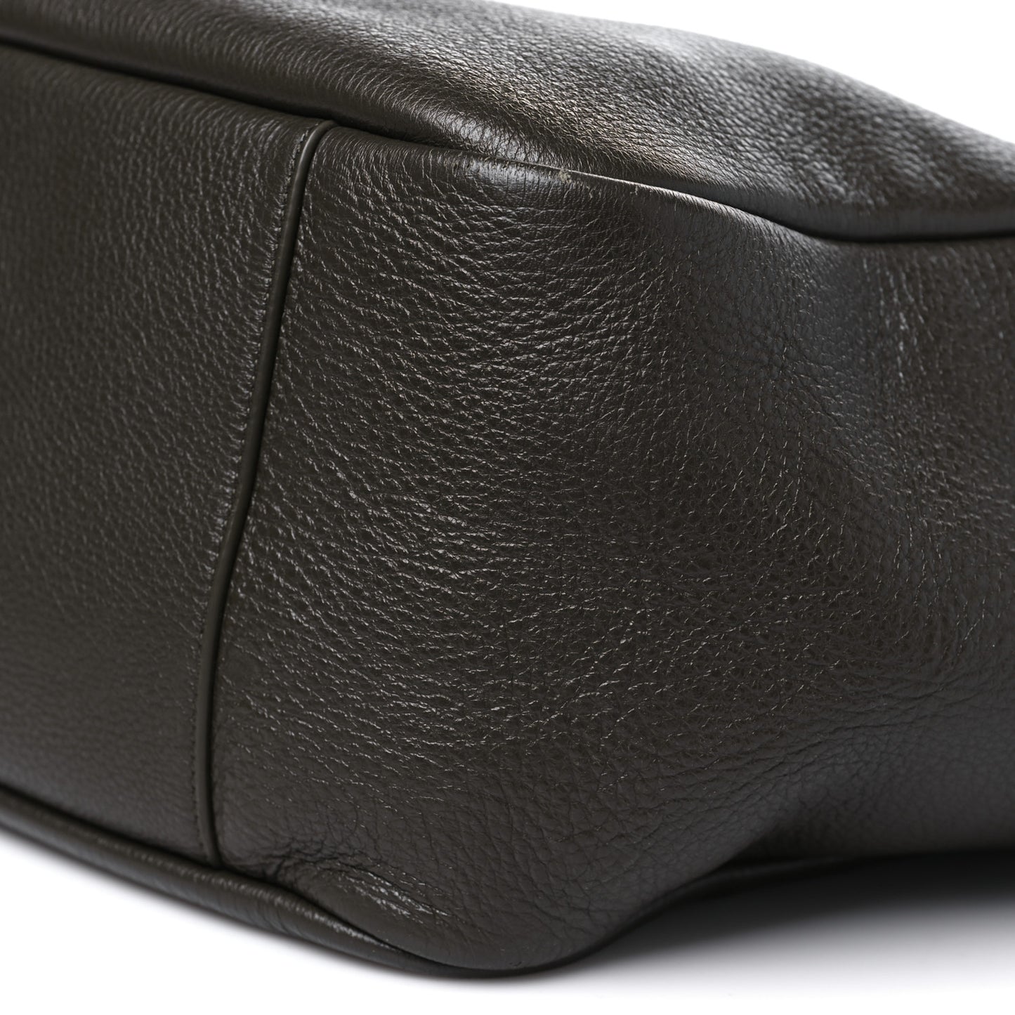 Grained Deerskin Bea Tote Light Musk
