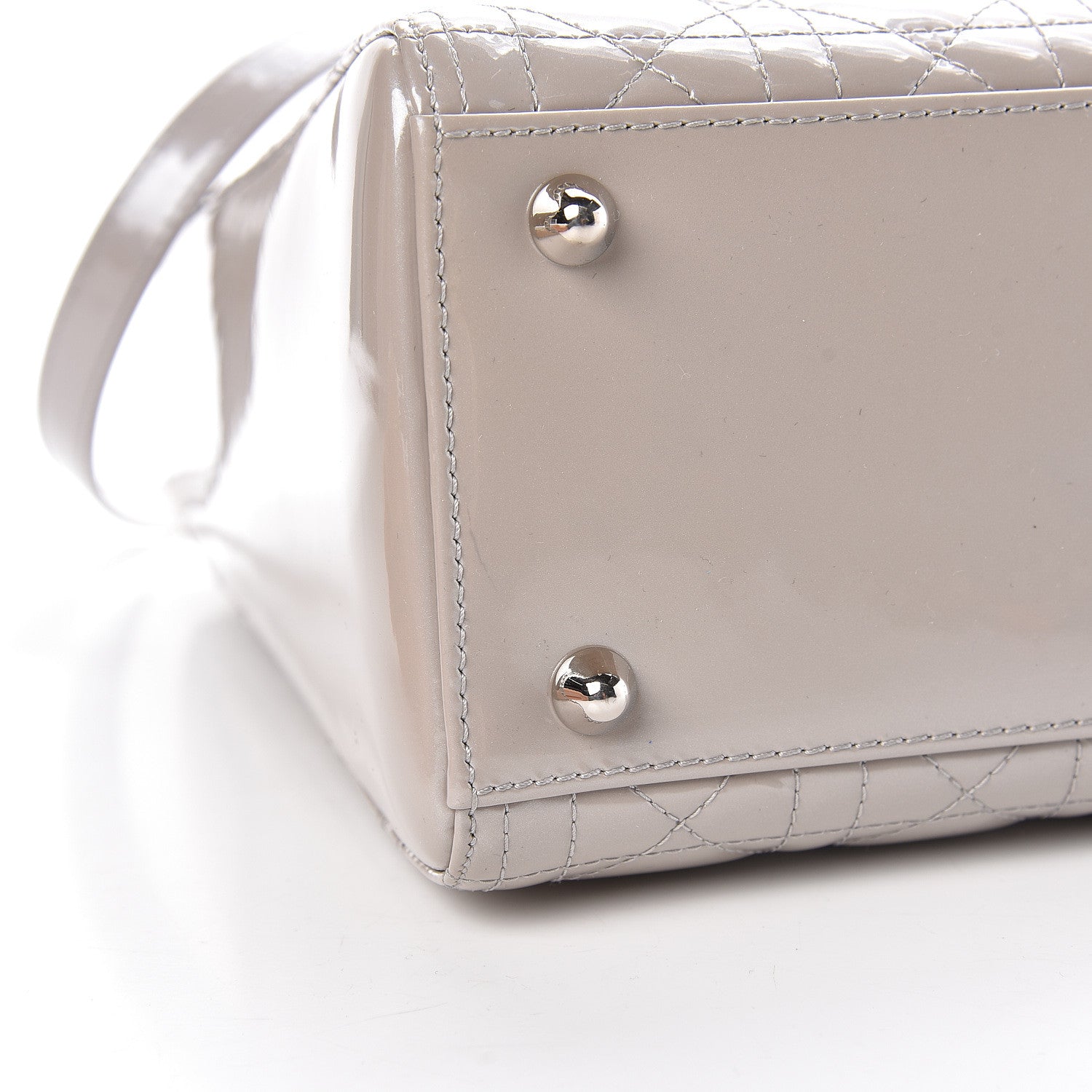 Christian Dior Patent Cannage Large Lady Dior Beige 13 of 13