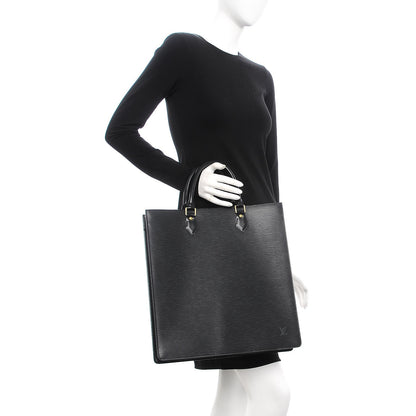 Louis Vuitton Epi Sac Plat GM Black 2 of 16
