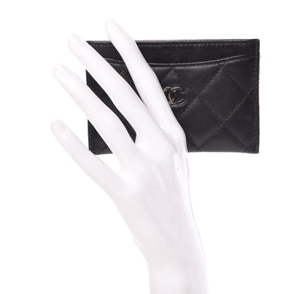 Chanel Lambskin Quilted Card Holder Black 2 of 9