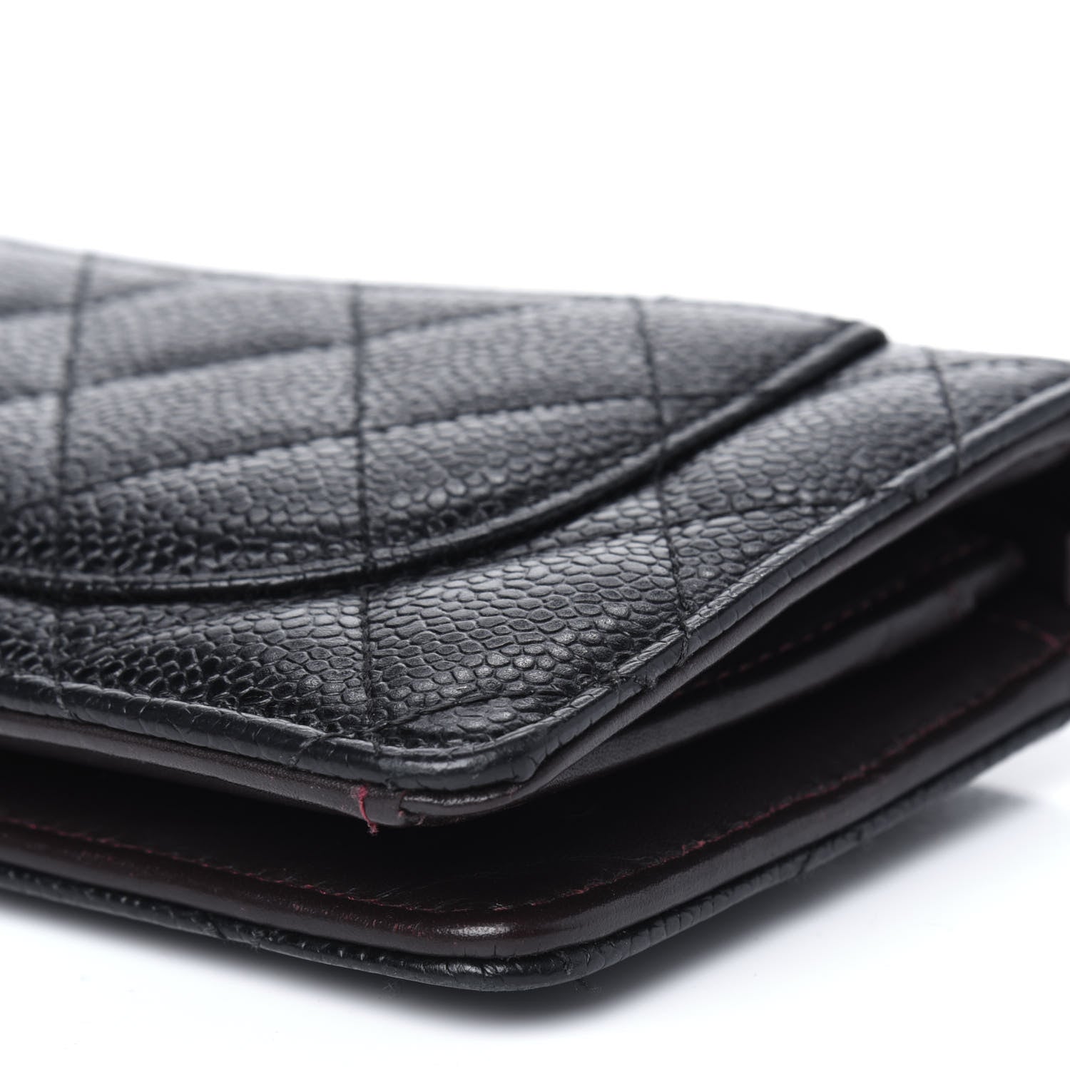 Chanel Caviar Quilted Yen Wallet Black 15 of 22