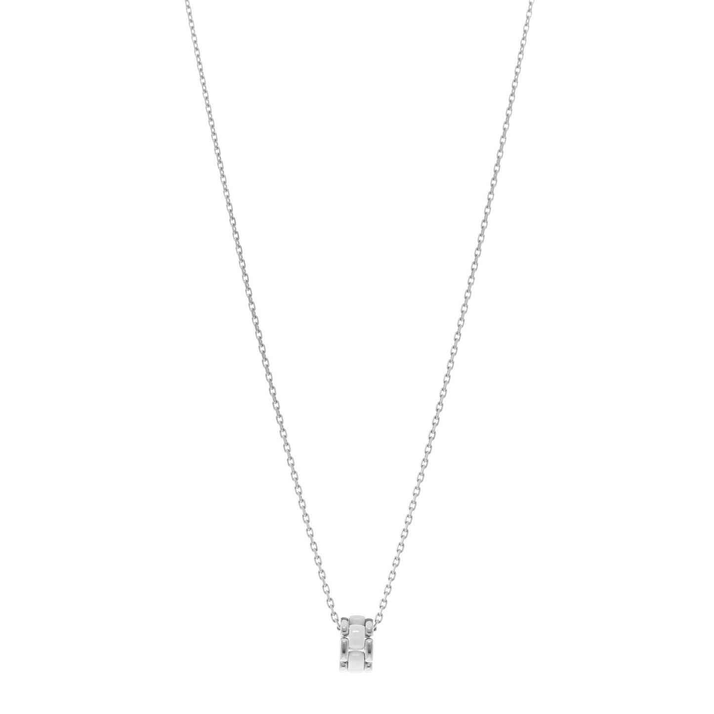 18K White Gold Ceramic Ultra Pendant Necklace White