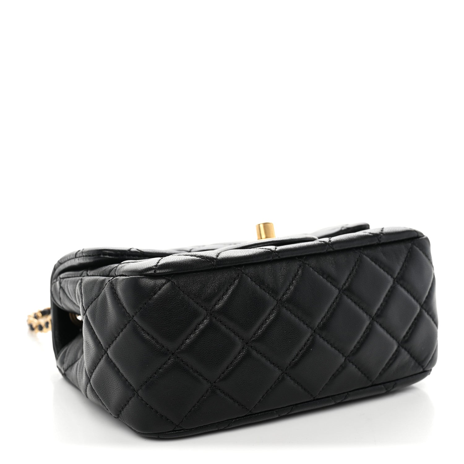 Chanel Lambskin Quilted Mini Pearl Crush Flap Black 4 of 11