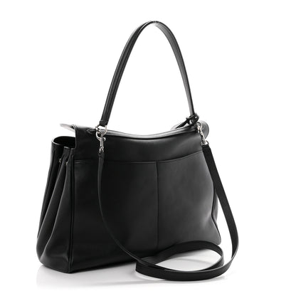 Balenciaga Natural Smooth Calfskin Medium Rodeo Top Handle Handbag Black 3 of 9