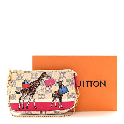 Louis Vuitton LOUIS VUITTON Damier Azur 2017 Christmas Animation Mini Pochette Accessories 8 of 8