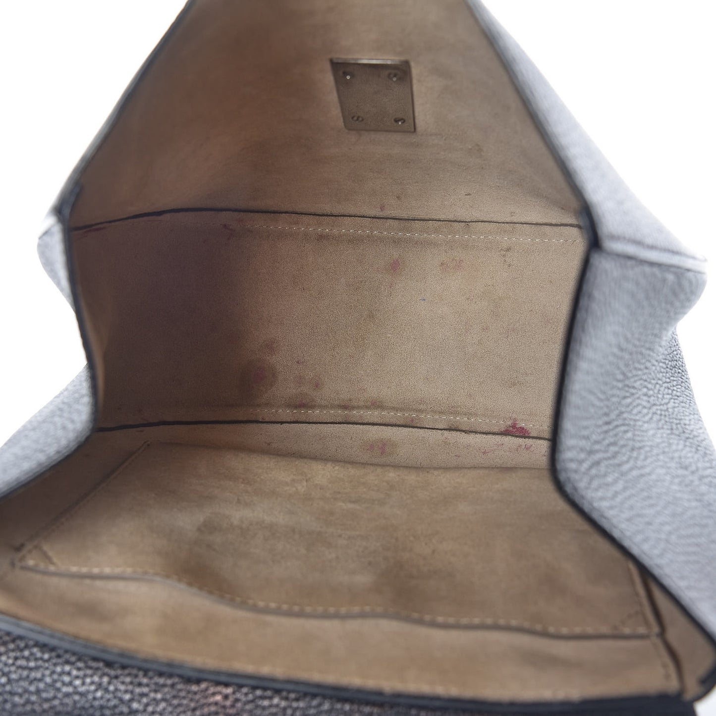 Grained Lambskin Large Drew Shoulder Bag Black