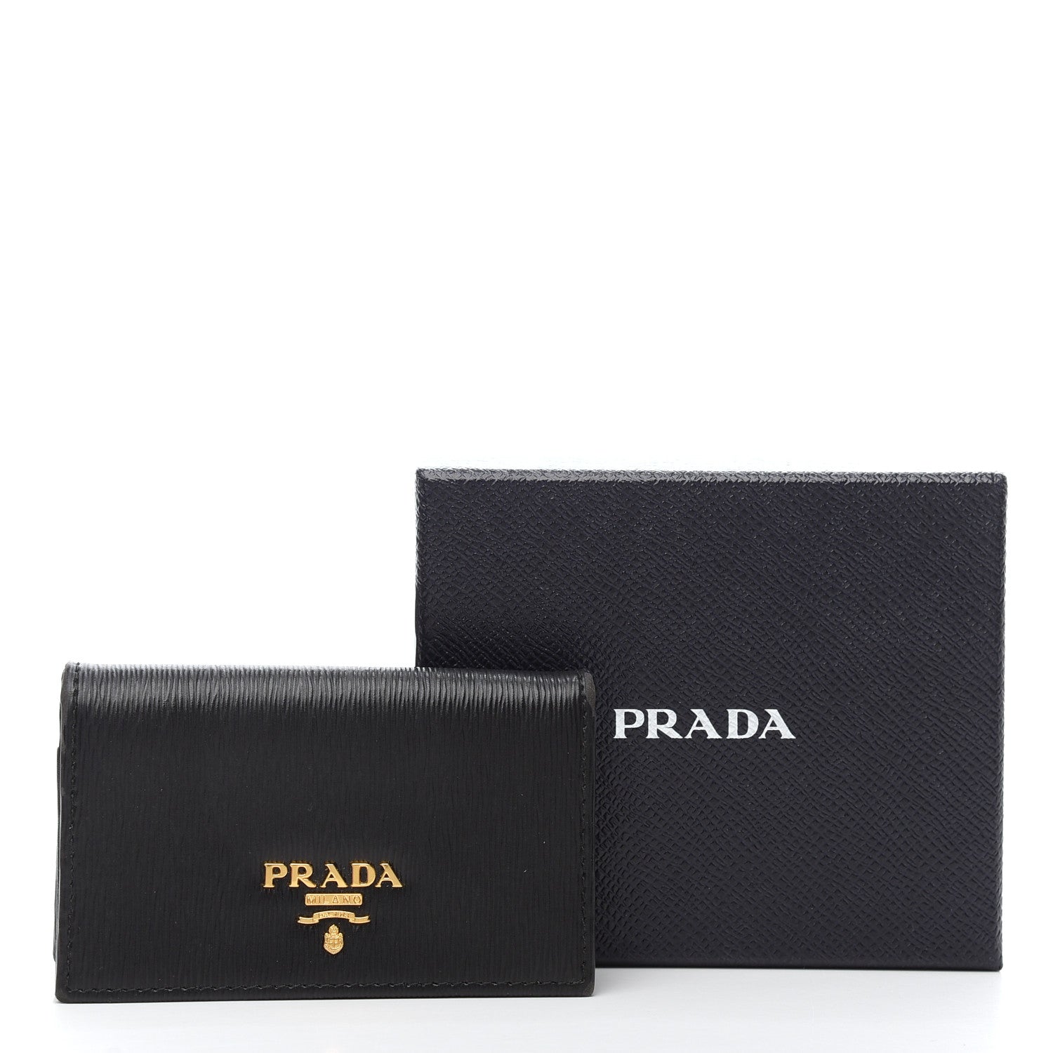 Prada Vitello Move Card Holder Black 7 of 7