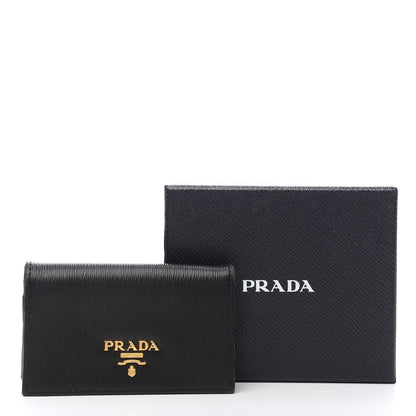 Prada Vitello Move Card Holder Black 7 of 7