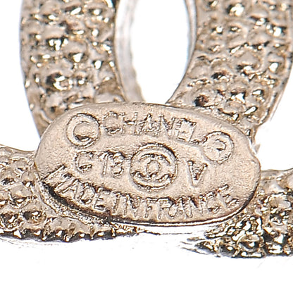 Chanel Crystal CC Earrings Light Gold 4 of 4