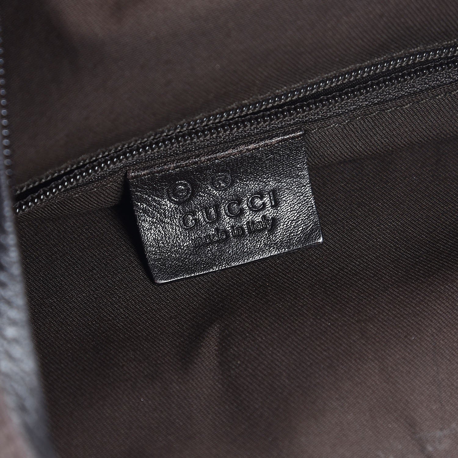 Gucci Nylon Monogram Hobo Dark Brown 6 of 7