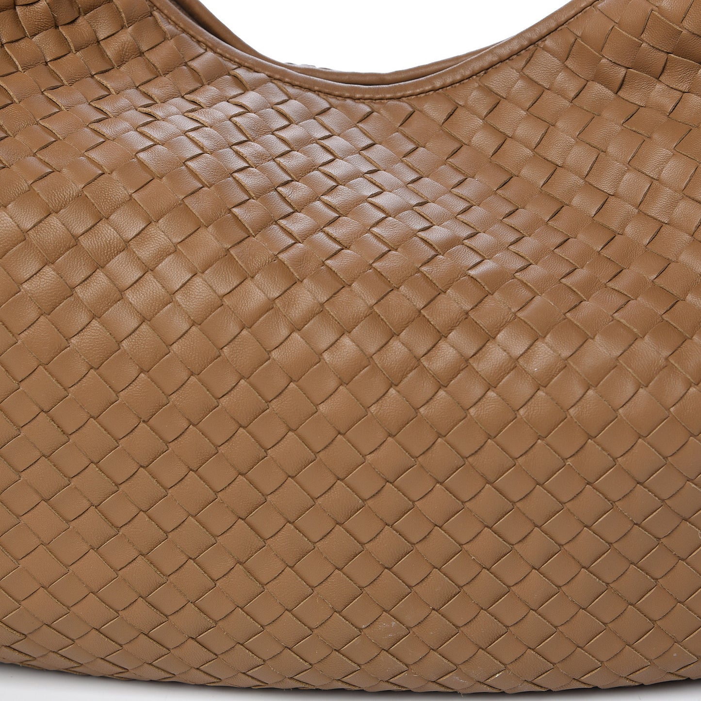 Nappa Intrecciato Large Veneta Hobo Camel