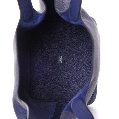 Hermes Taurillon Clemence Picotin Lock 22 MM Bleu Encre 5 of 8