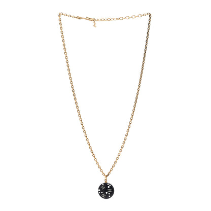 Chanel Resin Pearl CC Necklace  Gold Black 3 of 6