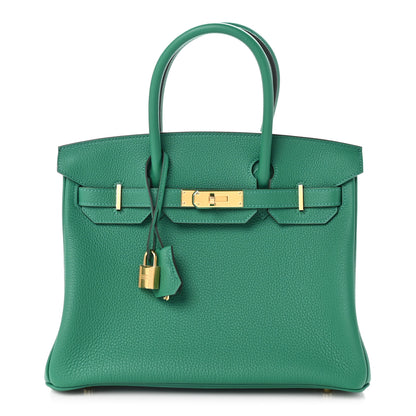 Hermes Togo Birkin 30 Vert Vertigo 1 of 10