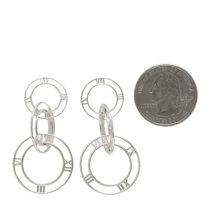 Tiffany Sterling Silver Atlas Triple Drop Earrings 2 of 4