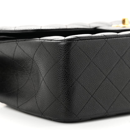 Chanel Caviar Quilted Jumbo Double Flap Black 9 of 12