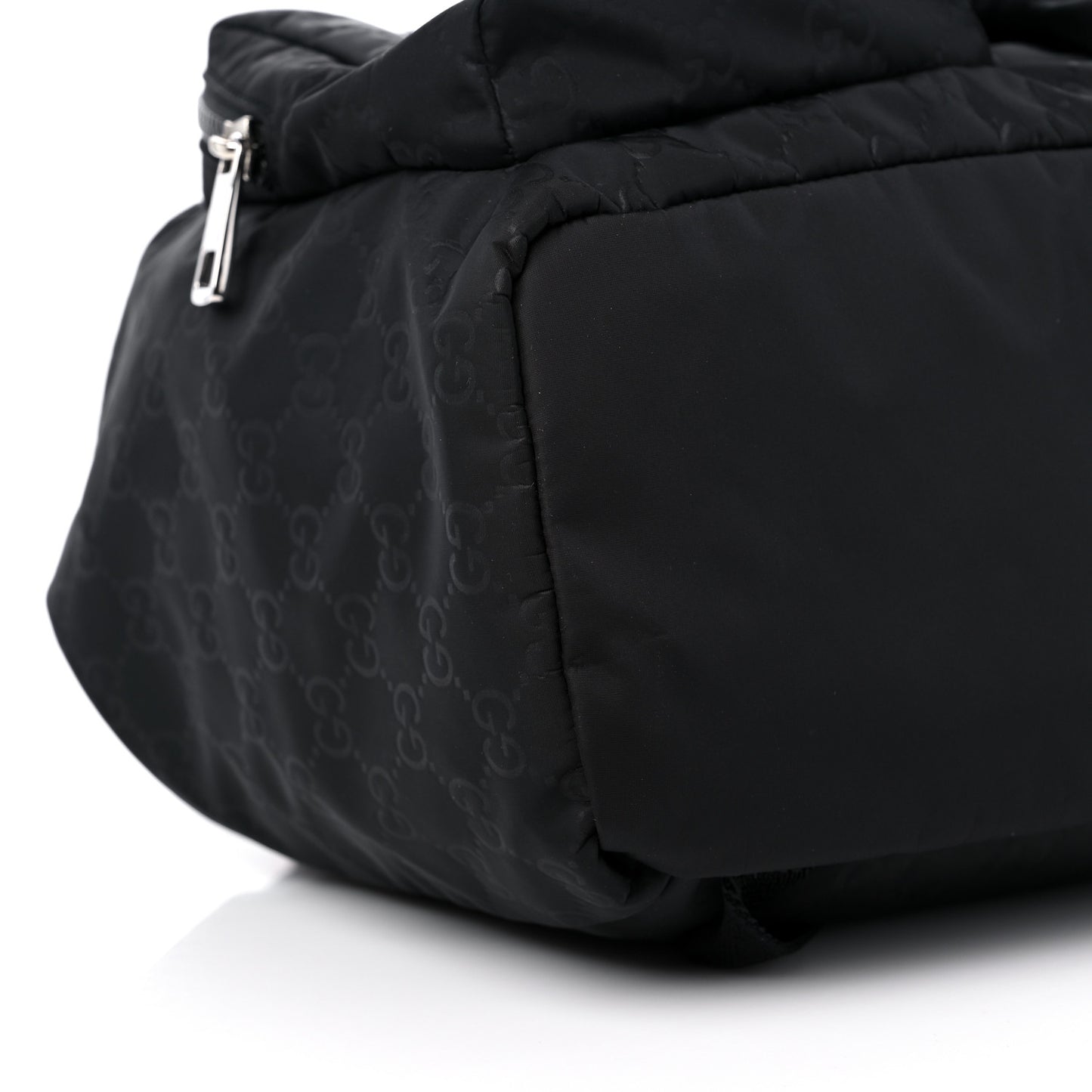 Nylon Monogram Medium Light Single Buckle Backpack Black
