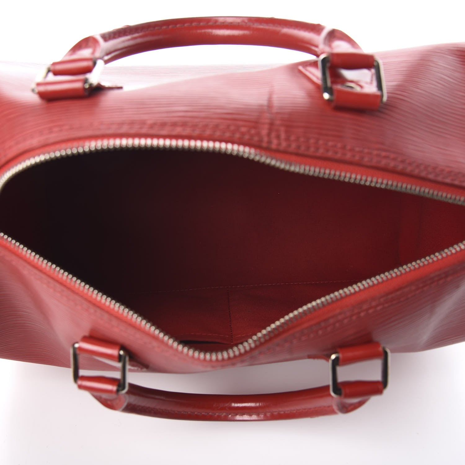 Louis Vuitton Epi Speedy 30 Castillan Red 5 of 12