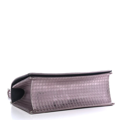 Christian Dior Metallic Patent Micro-Cannage Medium Diorama Flap Bag Pink 3 of 4