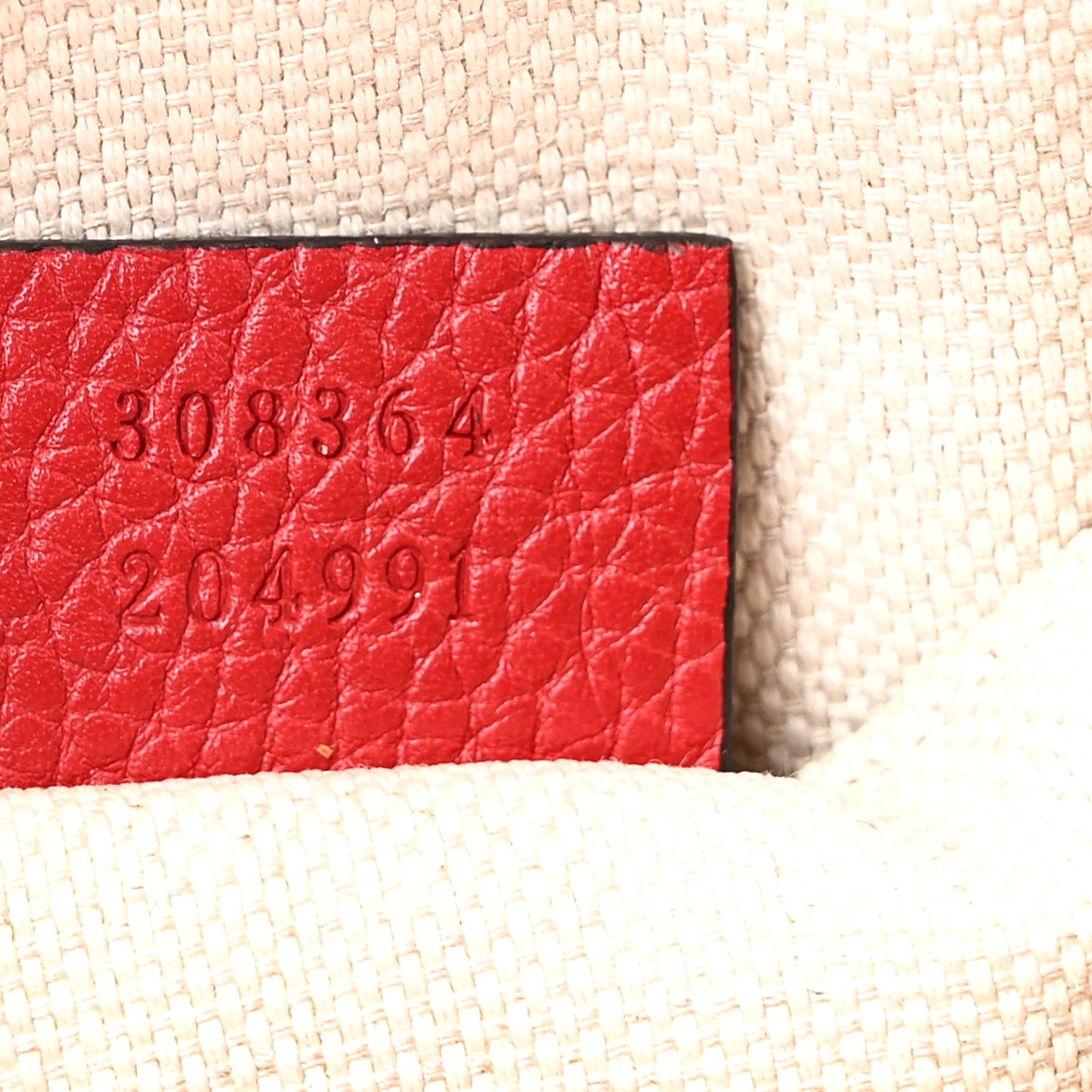 Pebbled Calfskin Small Soho Disco Bag Vibrant Red