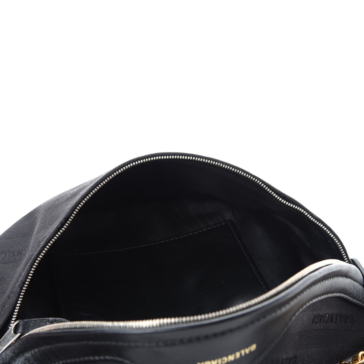 Balenciaga Canvas Jacquard Diagonal Allover Logo XS Souvenir Belt Bag Black 6 of 11