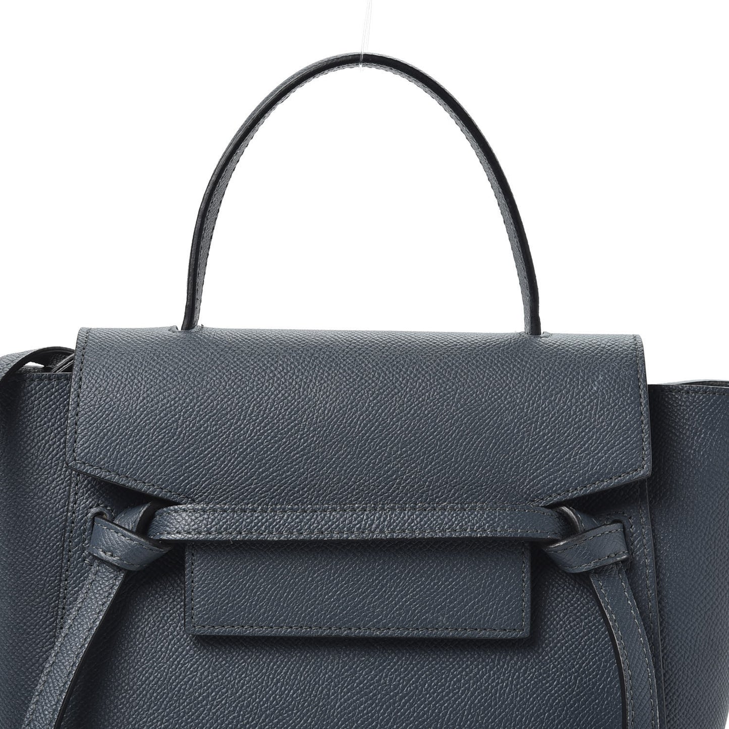 Grained Calfskin Nano Belt Bag Slate