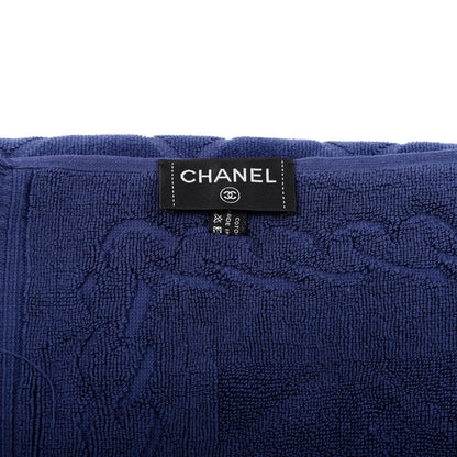 Chanel Terry Cotton CC Beach Towel Blue 3 of 3