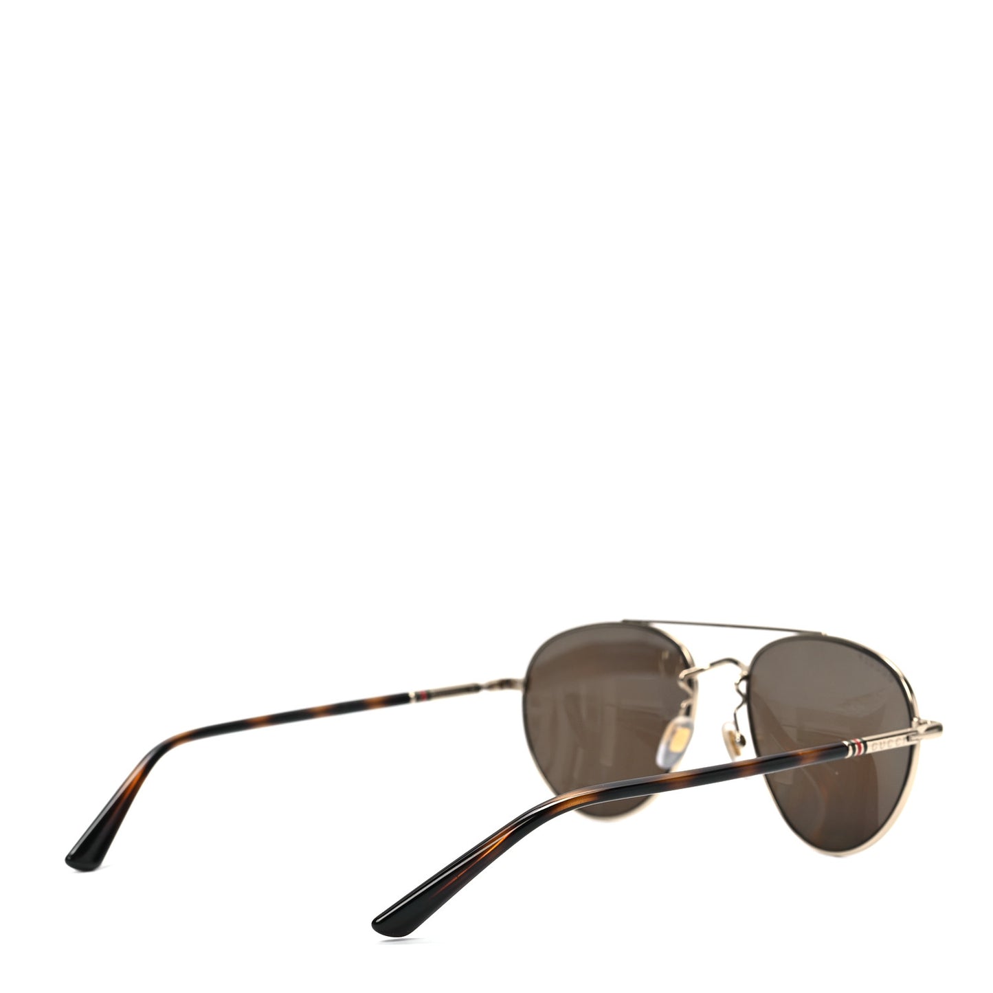 Acetate Aviator Sunglasses GG0388S Gold Tortoise