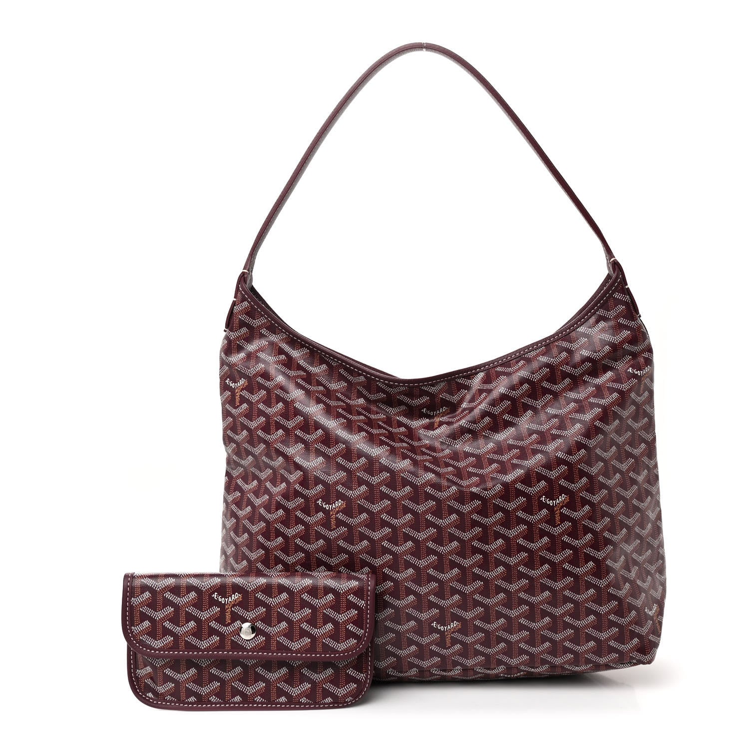 Goyard Goyardine Boheme Hobo Burgundy 3 of 12