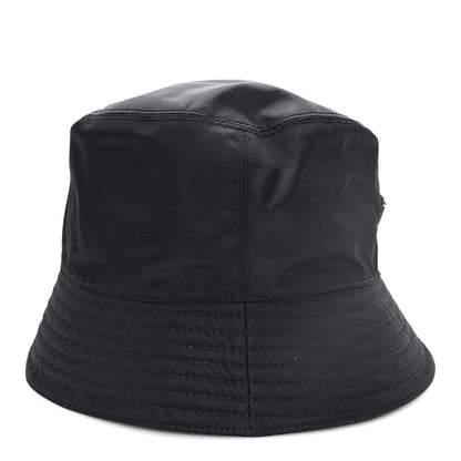 Prada Re-Nylon Metal Triangle Logo Womens Bucket Hat L Black 6 of 9
