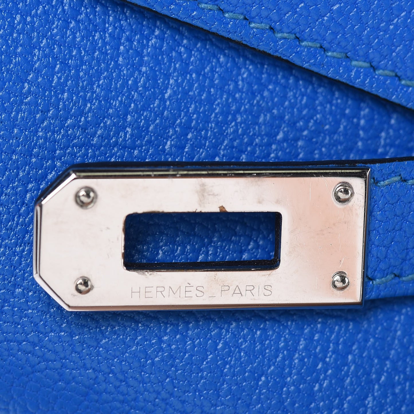 Chevre Mysore Medium Kelly Wallet Bleu Hydra