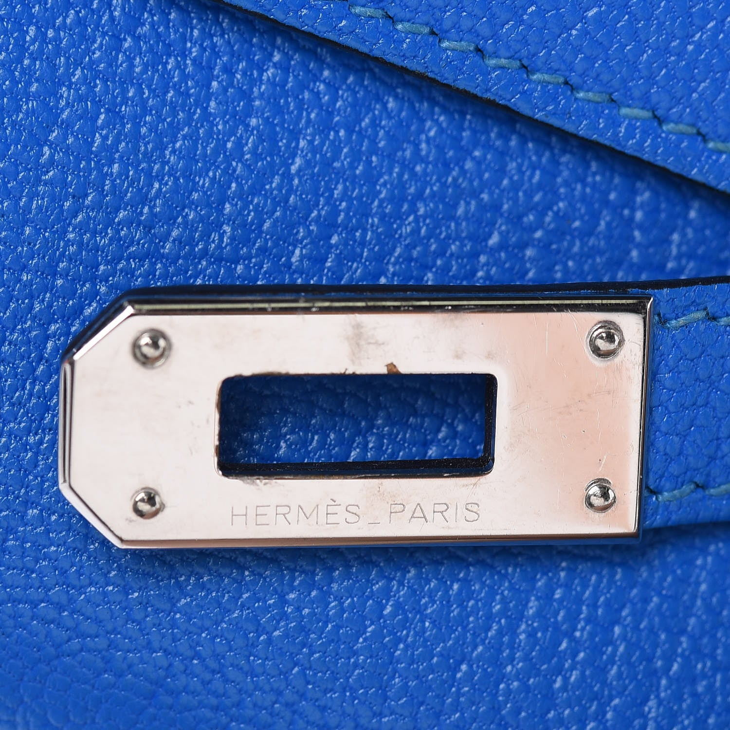 Hermes Chevre Mysore Medium Kelly Wallet Bleu Hydra 16 of 16