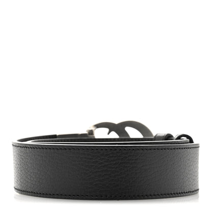 Gucci Selleria Calfskin Mens Interlocking G Belt 100 40 Black 2 of 5