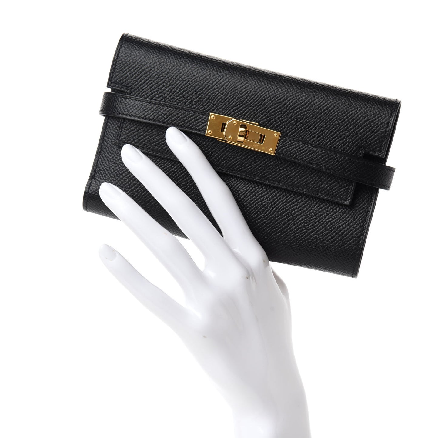 Epsom Medium Kelly Wallet Black