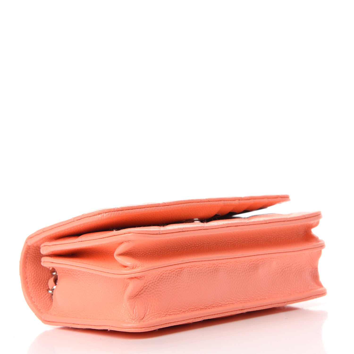 Chanel Caviar Quilted Mini Wallet On Chain WOC Coral 4 of 10