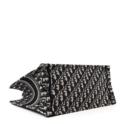 Christian Dior Oblique Medium Book Tote Blue Multicolor 4 of 12