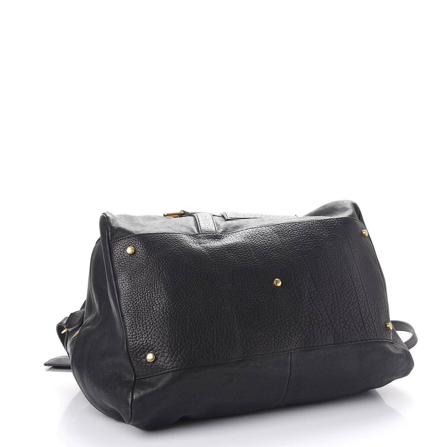 Calfskin Vavin Logo Strap Duffle Bag Black