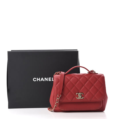 Chanel Caviar Quilted Medium Business Affinity Flap Red 12 of 12