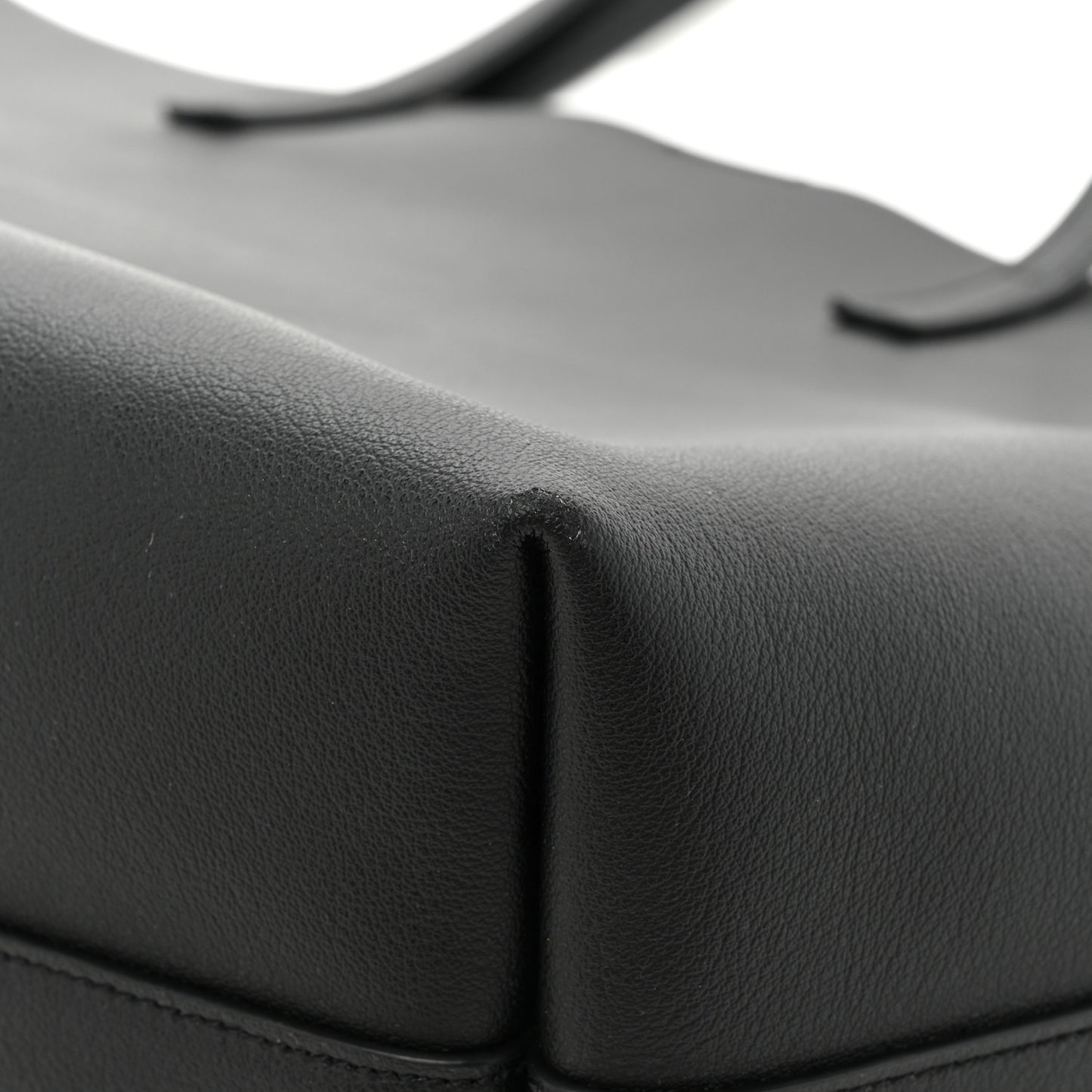 Calfskin Large Shopping Tote Black