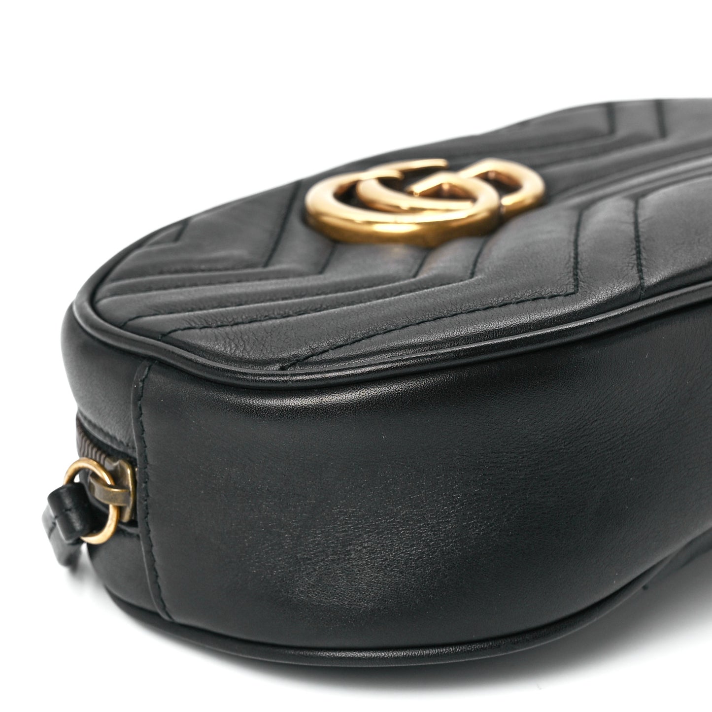 Calfskin Matelasse GG Marmont Belt Bag 85 34 Black