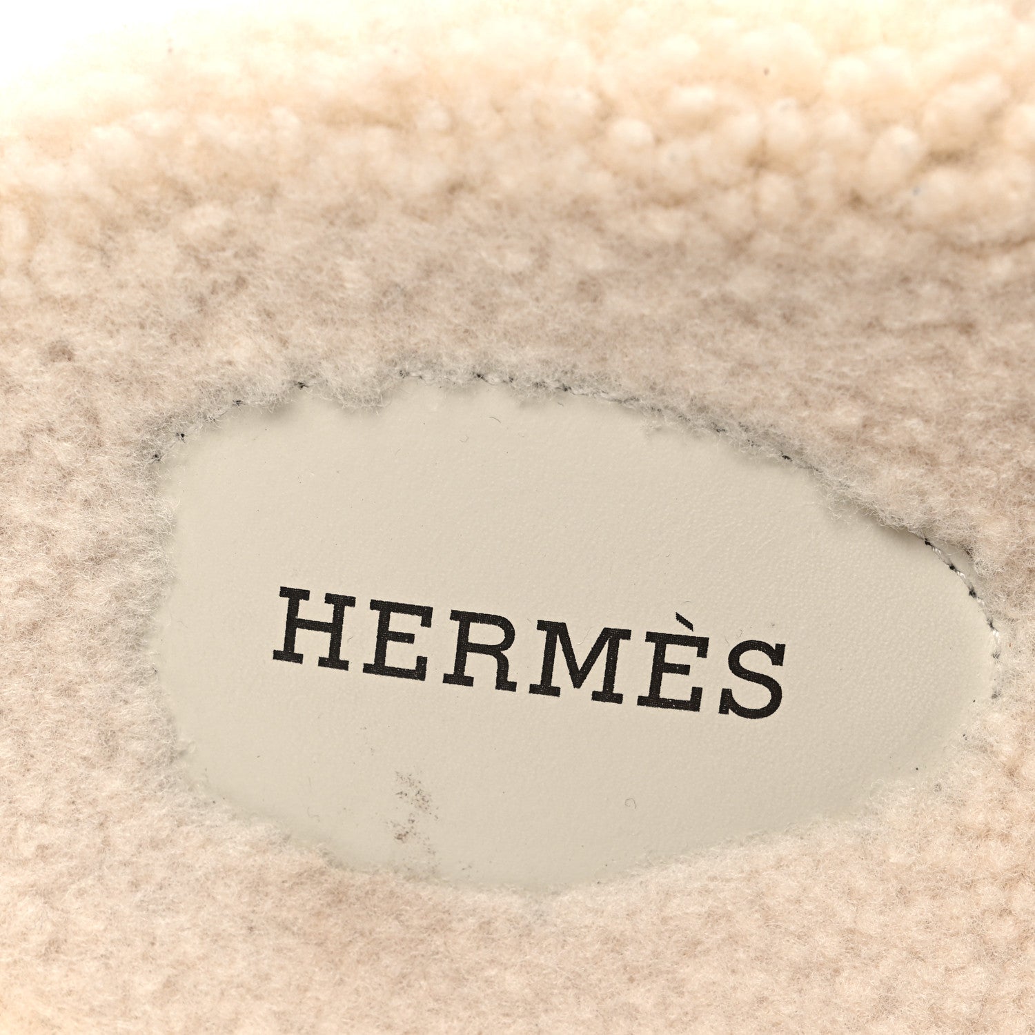 Hermes Woolskin Womens Chypre Sandals 40 Ecru 9 of 9