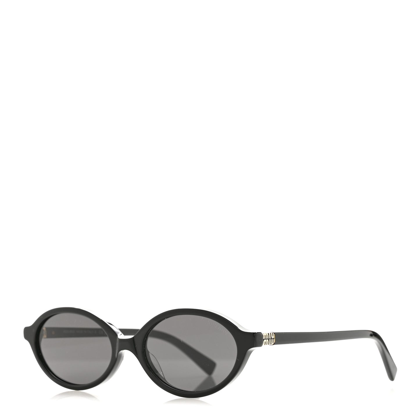 Acetate Oval Regard Sunglasses SMU04Z Black